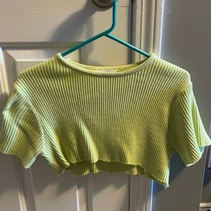 Pierre Cardin lime green cut shirt size medium